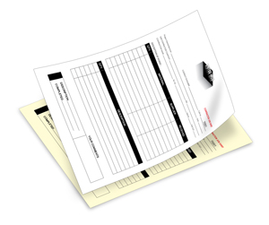 2 Part CarbonLess Form printing, 2 Part NCR, 2 Part Business Forms