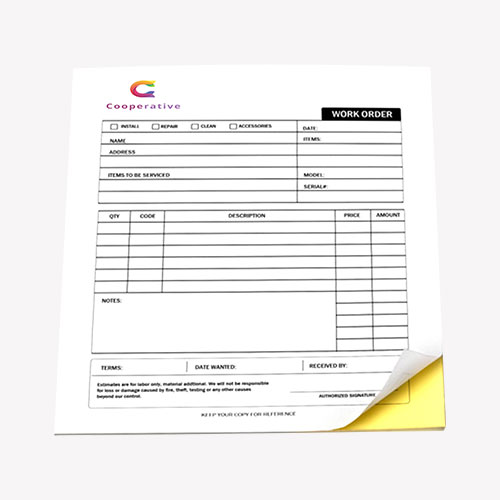 2 Part Carbonless Forms 3