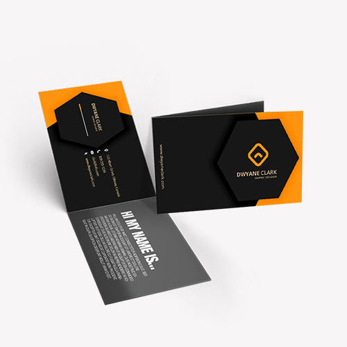 Folded Business Cards