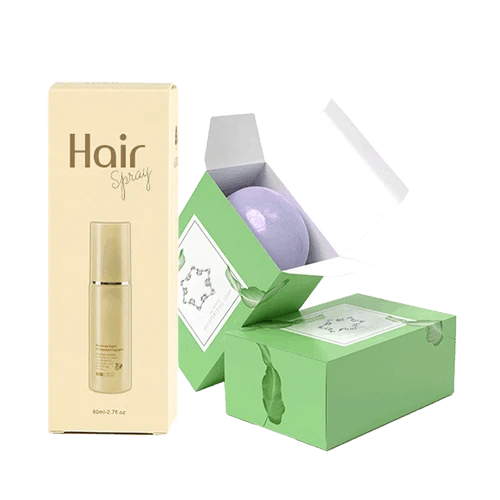 Tuck style folding cartons with branded design for cosmetics and personal care products
